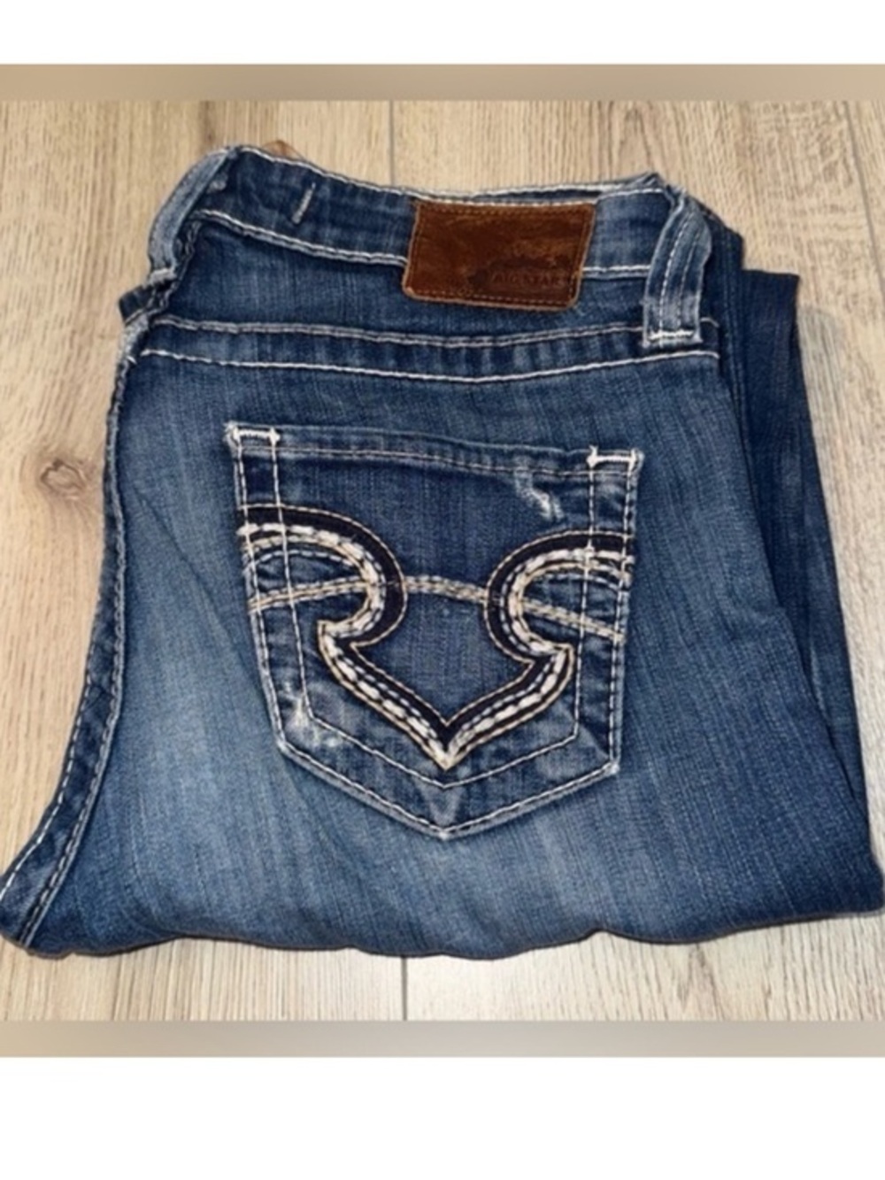 Big star remy low rise fit bootcut boot blue jeans denim